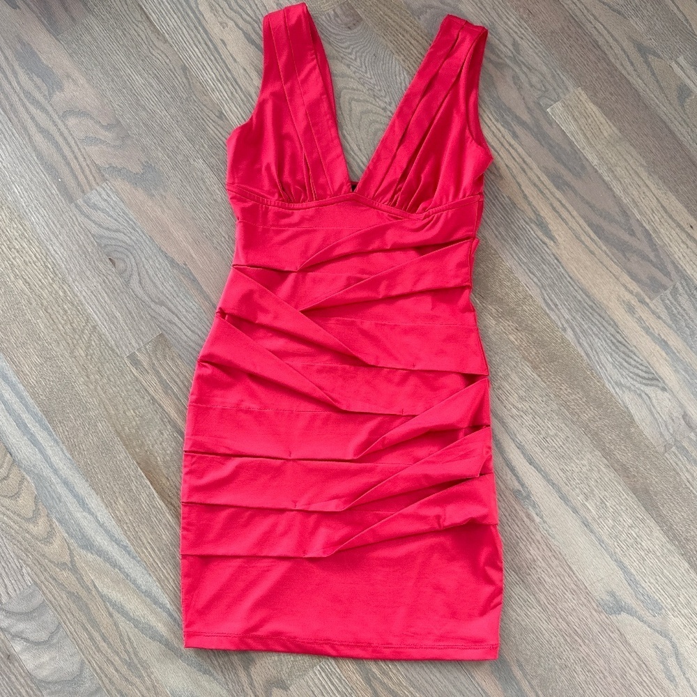Soho red bodycon dress Size S - Picture 1 of 4
